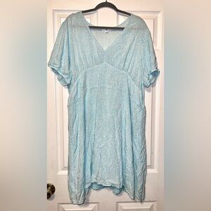 BP. Daisy V-neck Blue Baby Doll Dress Size 3XL EUC